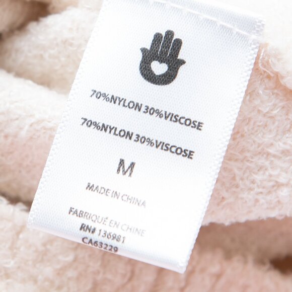 Spiritual Gangster Serenity Romper Chenille-Like Plush Cozy Scoop Ivory Medium - Picture 4 of 7